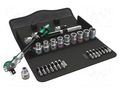 Wrench-set; socket spanner; Mounting: 1/2"; 28pcs. WERA WERA.05004076001