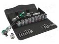 Wrench-set; socket spanner; 1/2"; 28pcs. WERA WERA.05004076001