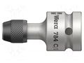 Adapter; Socket size-inch: 1/2"; Kind of socket: hexagonal; 1/4" WERA WERA.05042760001