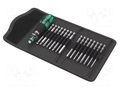 Kit: screwdriver bits; case; Holder: hexagonal; 1/4"; 17pcs. WERA WERA.05051042001