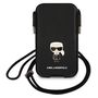 Karl Lagerfeld Saffiano Ikonik Karl 6.7&#39;&#39; handbag - black, Karl Lagerfeld 3666339018726 3666339018726
