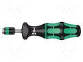 Screwdriver: torque; 155mm; Holder: C6,3mm,E6,3mm; 1/4" WERA WERA.05074711001