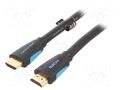 Cable; HDMI plug,both sides; PVC; HDMI 2.0; 15m; black; 30AWG VENTION VAA-M02-B1500