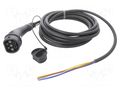 Cable: eMobility; 1x0.5mm2,3x6mm2; 250V; 7.4kW; IP44; single-phase HARTING 8811758008880A1