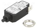 Circuit breaker; Urated: 240VAC; 48VDC; 0.4A; SPST; Poles: 1; screw SCHURTER T11-211-0.4A