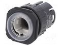 Switch: body; 22mm; Stabl.pos: 1; IP65; flat; 61; Pos: 2; Ø22.3mm EAO 61-1100.0
