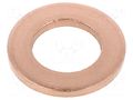 Washer; round; M16; D=30mm; h=3mm; copper; DIN 125A; BN 584 BOSSARD B16/BN584