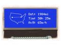 Display: LCD; graphical; 128x32; COG,STN Negative; blue; LED; 1x17 NEWHAVEN DISPLAY INTERNATIONAL NHD-C12832A1Z-NWB3