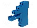 Socket; 10A; 250VAC; for DIN rail mounting; screw terminals; IP20 FINDER 95.05SPA