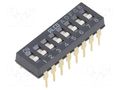 Switch: DIP-SWITCH; Poles number: 8; ON-OFF; -0.025A/24VDC; Pos: 2 TE Connectivity 1-1825002-3