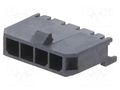 Connector: wire-board; socket; male; PIN: 4; Micro-Fit 3.0; 3mm; 5A MOLEX MX-43650-0427