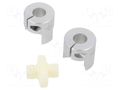 Coupling; Ø: 14mm; Ø1: 6mm; Ø2: 6mm; aluminium ELESA+GANTER 224014B66ALWS