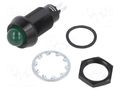 Indicator: LED; prominent; green; 230VAC; Ø12.7mm; IP67; connectors MARL 651-114-76