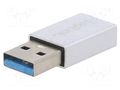 Adapter; USB 3.2; USB A plug,USB C socket; aluminium LOGILINK AU0056