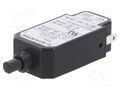 Circuit breaker; Urated: 240VAC; 48VDC; 0.6A; SPST; Poles: 1; MCB SCHURTER T11-814-0.6A