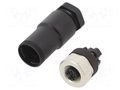 Connector: M12; female; 713; 60V; IP67; for cable; screw terminal BINDER 99-0436-19-05