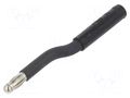 Adapter; black; 25A; banana 4mm socket STÄUBLI A-SLK4-RG-21