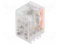 Relay: electromagnetic; DPDT; 24VDC; Icontacts max: 10A; socket WEIDMÜLLER DRM270024L