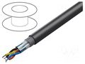 Wire; 2x2x22AWG; RS485; wire; Cu; Insulation: FEP; black; 305m; 300V BELDEN 89855.0101000