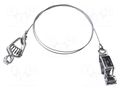 Test lead; both sides,aligator clip; Len: 0.46m; stainless steel MUELLER ELECTRIC AI-000448-18
