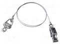 Test lead; both sides,aligator clip; Len: 0.91m; stainless steel MUELLER ELECTRIC AI-000448-36