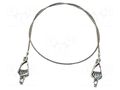 Ground/earth cable; both sides,aligator clip; Len: 0.61m MUELLER ELECTRIC AI-000475