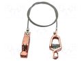 Ground/earth cable; both sides,crocodile clip; Len: 1.5m MUELLER ELECTRIC AI-000501-60