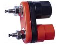 Connector: 4mm banana; stackable safety shunt; 15A; 3kV; 33mm MUELLER ELECTRIC BU-00283