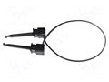 Test lead; 5A; clip-on hook probe,both sides; Urated: 300V; black MUELLER ELECTRIC BU-1111-A-24-0