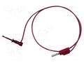 Test lead; 3A; clip-on hook probe,banana plug 4mm; Urated: 300V MUELLER ELECTRIC BU-1420-A-12-2