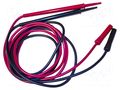 Test leads; Urated: 1kV; Inom: 30A; Len: 1.2m; insulated; black,red MUELLER ELECTRIC BU-2148-D-48-KIT