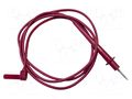 Test lead; 20A; probe tip,angular banana plug 4mm; Urated: 1kV MUELLER ELECTRIC BU-2241-D-48-2