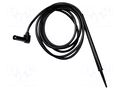 Test lead; 20A; probe tip,angular banana plug 4mm; insulated MUELLER ELECTRIC BU-2243-D-48-0