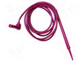 Test lead; 20A; probe tip,angular banana plug 4mm; insulated MUELLER ELECTRIC BU-2243-D-48-2