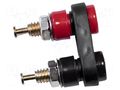 Connector: 3mm banana; socket; 5A; 1kVDC; black; gold-plated MUELLER ELECTRIC BU-P2143-0