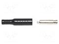 Connector: 4mm banana; socket; 15A; black; nickel plated; brass MUELLER ELECTRIC BU-P5168-0