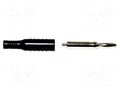 Connector: 4mm banana; plug; 15A; black; nickel plated; brass MUELLER ELECTRIC BU-P5169-0