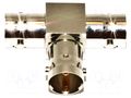 Connector: BNC; female x3; BNC plug x3; 75Ω; -50÷150°C MUELLER ELECTRIC BU-P6738