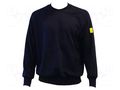Sweatshirt; ESD; XXL; cotton,polyester,conductive fibers ANTISTAT ATS-108-6504