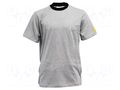 T-shirt; ESD; M; cotton,conductive fibers; grey ANTISTAT ATS-108-6561