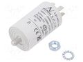 Capacitor: polypropylene; motors, run; 8uF; 470VAC; Ø35x56.5mm KEMET C274AC34800AA0J