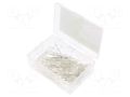 Kit: LED; THT; 3mm; 100pcs; white warm; plastic box; 20mA; 30° OPTOSUPPLY OKLEDT3100M3