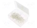 Diode: LED-kit; THT; 3mm; 100pcs; white; 2.7÷3.4VDC; plastic box OPTOSUPPLY OKLEDT3100W6