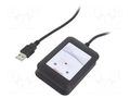 RFID reader; 4.3÷5.5V; USB; antenna; Range: 100mm; 88x56x18mm; ABS ELATEC T4BT-BB2BEL6-PI