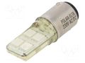 LED lamp; yellow; BA15D; 230VAC POLAM-ELTA LY-S-BA15D-230AC