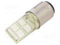 LED lamp; yellow; BA15D; 24VDC; 24VAC POLAM-ELTA LY-S-BA15D-24AC/DC