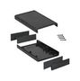 CASE, ABS, BLACK, 28X65X110MM 1593QBK