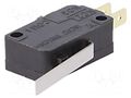 Microswitch SNAP ACTION; 10A/250VAC; with lever; SPDT; ON-(ON) HONEYWELL V7-1B17D8-022