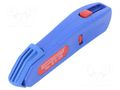 Stripping tool; Øcable: 4÷28mm; Wire: round; Tool length: 145mm WEICON WEICON-50055328