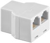 ISDN T-Adapter, white - RJ12 female (6P6C) > 2 RJ12/RJ225 female (6P6C) 93053